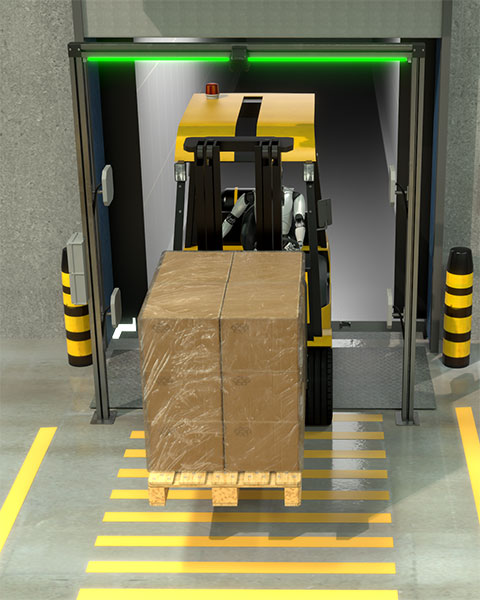 arco RFID para el paso de carretillas Moinsa 3