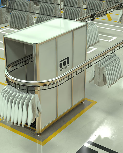 Túnel RFID para prenda colgada Moinsa
